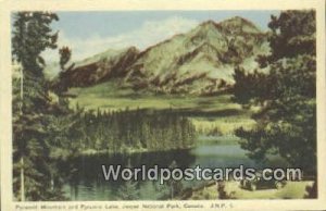 Pyramid Mountain & Pyramid Lake Jasper National Park Canada Unused 