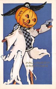 Halloween writing on back 