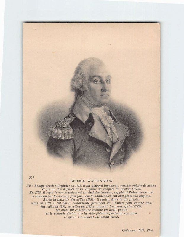 Postcard George Washington