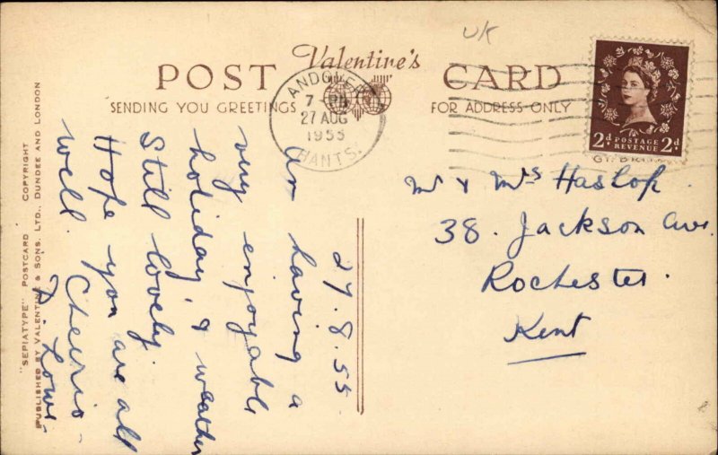 Vintage Postcard Andover HAMPSHIRE Greetings Multi-View