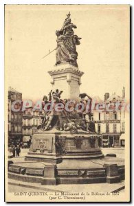 Postcard Old Saint Quentin Monument of Defense 1557 By C. Theunissen