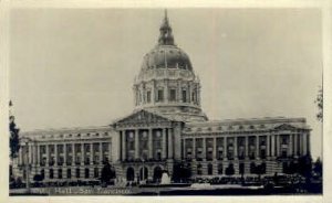 Real Photo,  San Francisco City Hall, San Francisco, CA