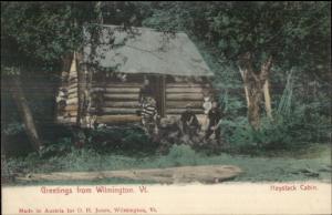 Wilmington VT Haystack Cabin c1905 Postcard - Nice Color