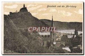 Postcard Old Braubach und die Maksburg