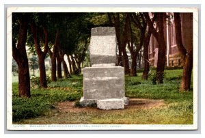 Santa Fe Trail Marker Dodge City Kansas KS Detroit Publishing Postcard Z10