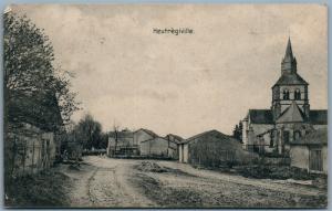 HEUTREGIVILLE FRANCE 1915 GERMAN FELDPOST ANTIQUE POSTCARD