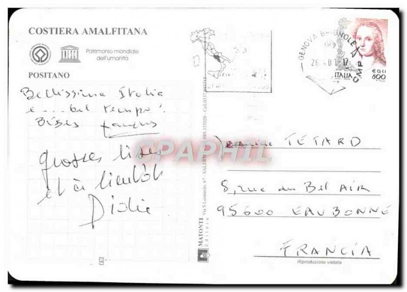 Modern Postcard Genova