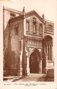 uk28278 the porch st nicholas church kings lynn  real photo uk