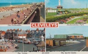 Clevelys Village Sports Centre Arena Anchorsholme Park Lancashire Postcard