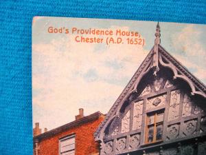 1907-15 God's Providence House Chester Black Plague 1652 Watergate St. Postcard