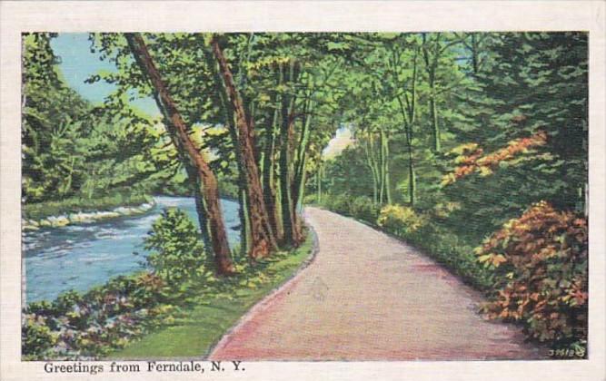 New York Greetings From Ferndale 1937