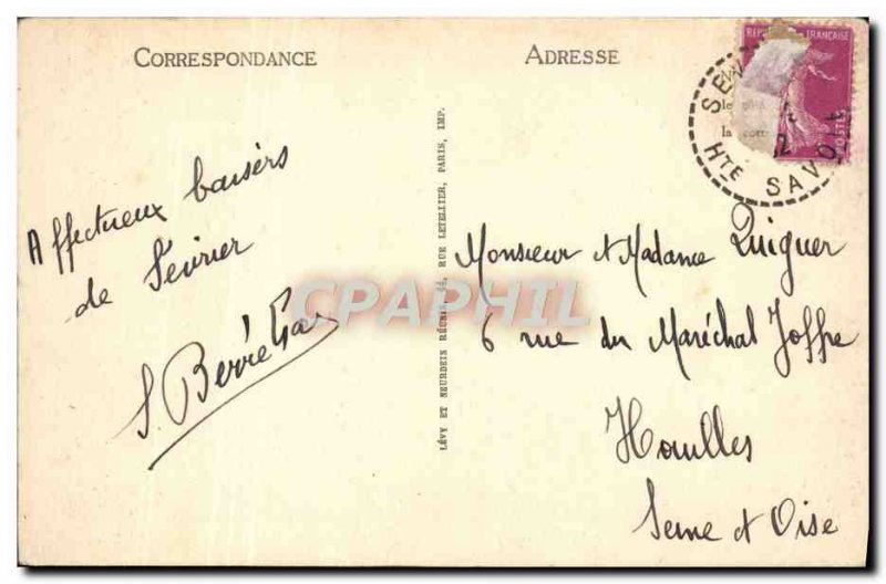 Old Postcard From Annecy Church Severie And Tournette