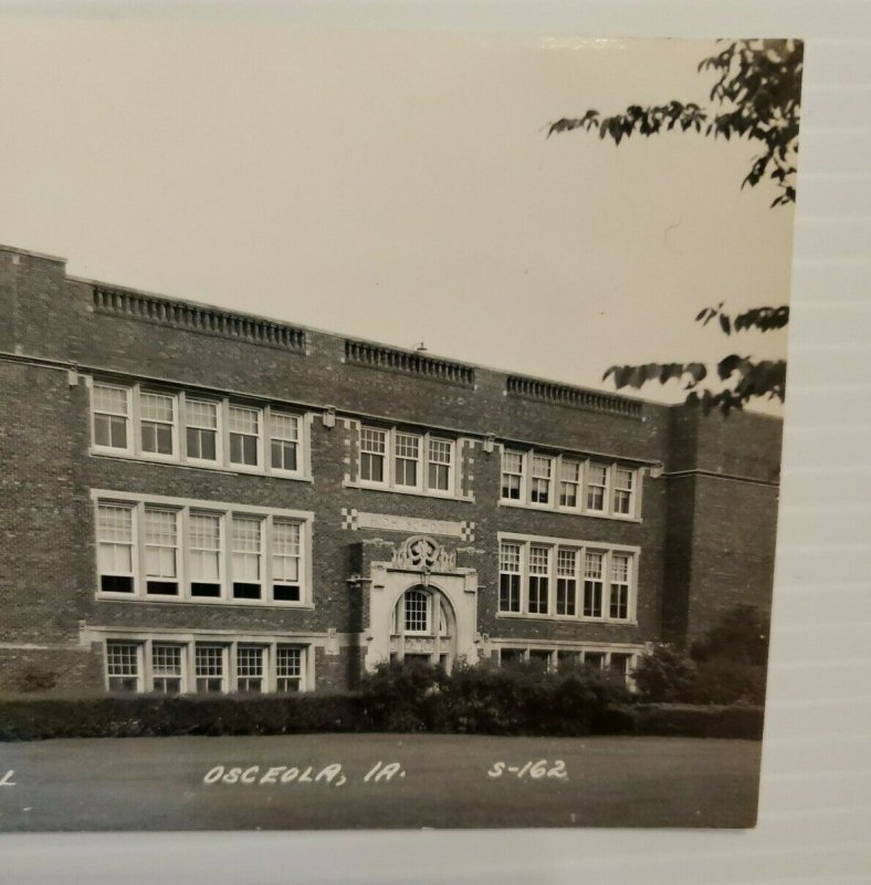 Osceola High School Osceola Iowa 1952 Vintage Postcard unposted   555