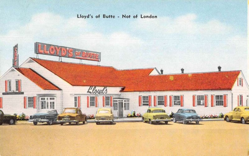 Butte Montana Lloyd's Of Butte Restaurant Vintage Postcard AA33209