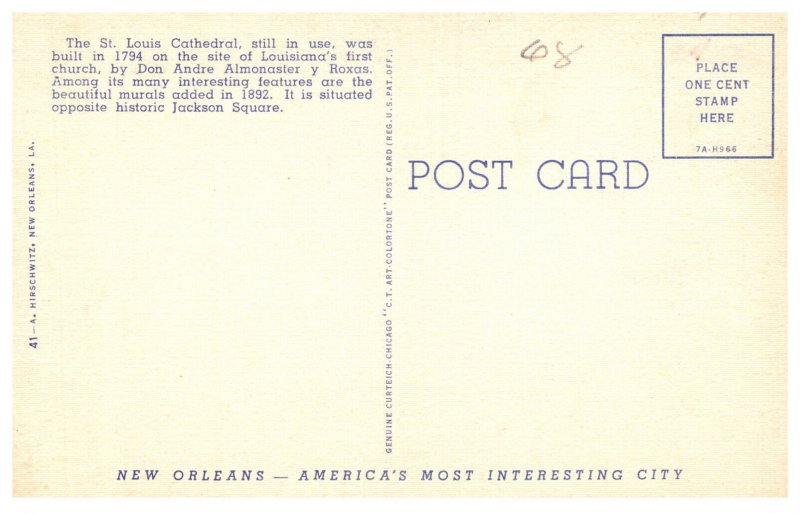 Louisana  New Orleans  St.Louis Cathedral  Interior