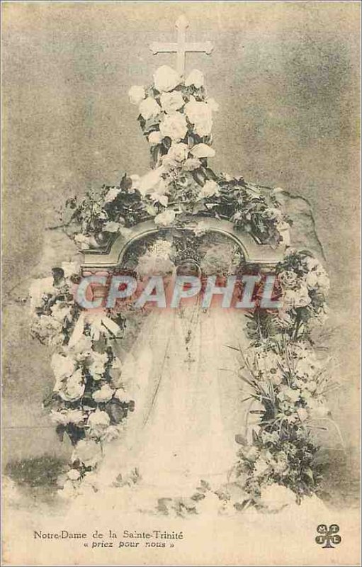 Old Postcard Our Lady of the holy trinity pray for us