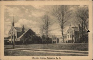 Jamaica Long Island New York NY Chapin Home Vintage Postcard