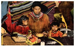 Florida  Miami Seminole Indian Children basket making