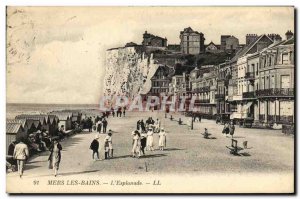 Old Postcard Mers les Bains The Esplanade
