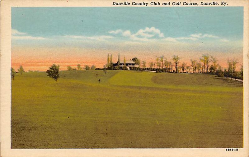 Danville country club and golf course Danville Kentucky  