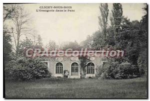 Old Postcard Clichy sous Bois L'Orangerie in the Park