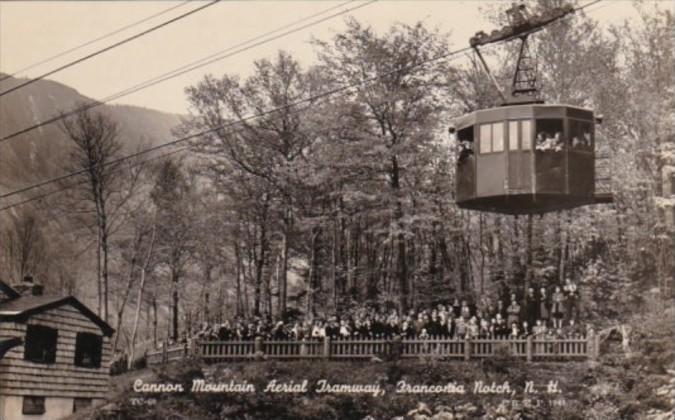 New Hampshire Franconia Notch Cannon Mountain Aerial Tramway Photo