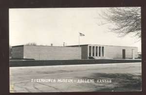 RPPC ABILENE KANSAS EISENHOWER MUSEUM REAL PHOTO POSTCARD OTTAWA KS.