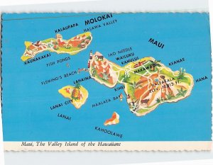 Postcard Maui The Valley Island of the Hawaiians Hawaii USA