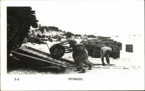 WWII Japan US Marines Offload Barrels Real Photo Postcard #5