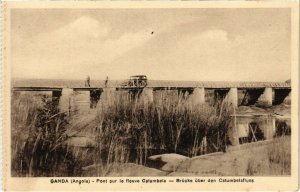 PC CPA ANGOLA / PORTUGAL, GANDA, PONT SUR LE FLEUVE, Vintage Postcard (b21641)