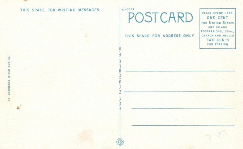 Vintage Postcard 1920's City Hospital Building Ogdensburg New York N. Y.