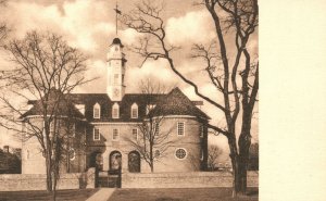 Vintage Postcard Reconstructed Colonial Capitol Authentic Replica Williamsburg 