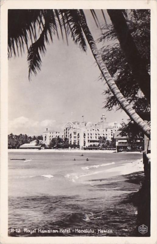 Hawaii Honolulu Royal Hawaiian Hotel Real Photo