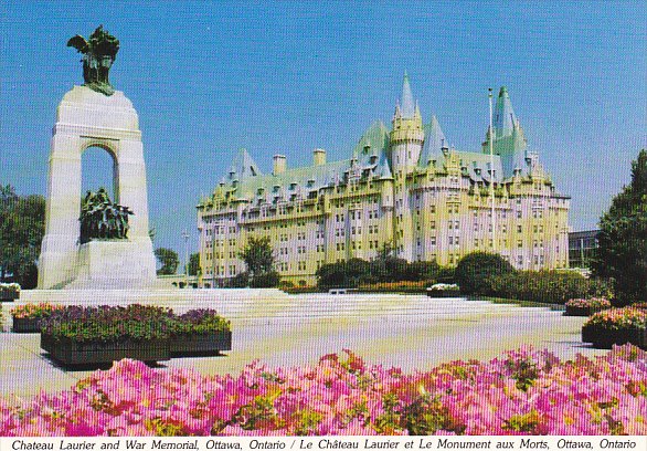 Canada Chateau Laurier and War Memorial Ottawa Ontario