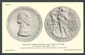 Ca 1910 PPC Lead Medal Sigismondo Pandolfo Malatesta Lord Of Rimini See Info