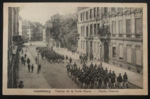 Mint Luxembourg Postcard RPPC Avenue Of The Porte Neuve Parade