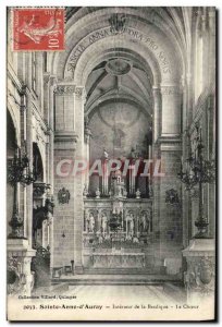 Old Postcard Sainte Anne D & # 39Auray Interior Of The Basilica Organ Choir