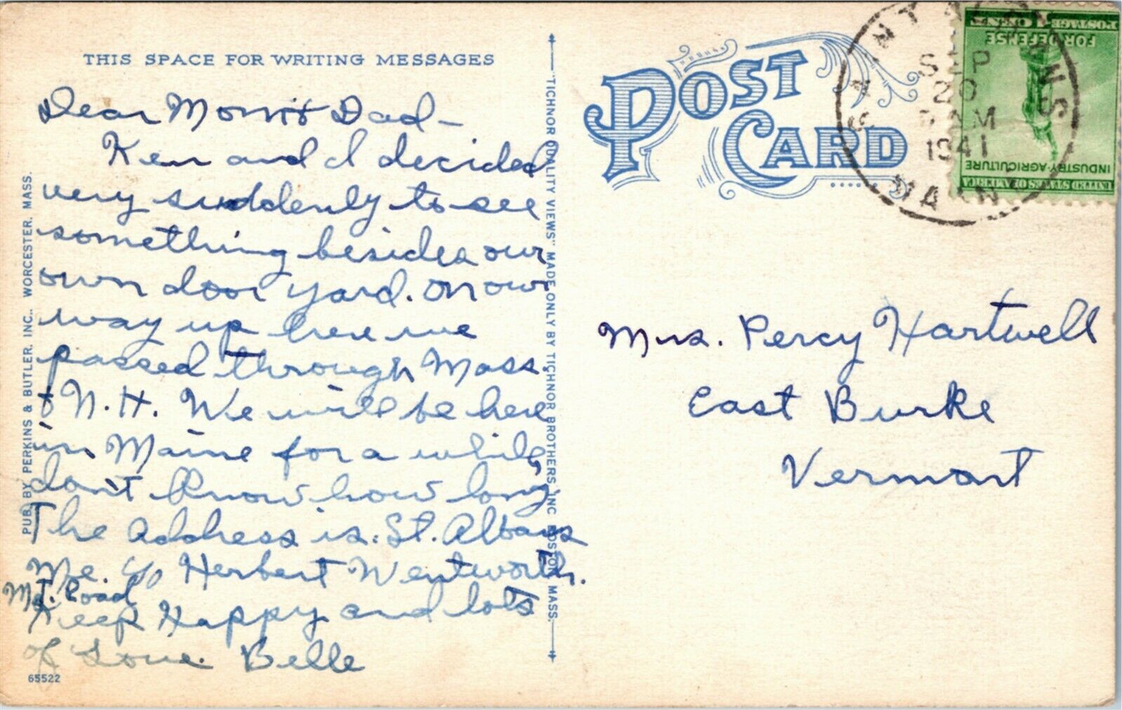 Postcard MA ster Sandy Shore, Killdeer Island Beach Scene LINEN 1941 L7 United States