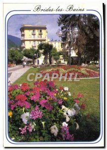 Postcard Modern Brides les Bains Savoie flowery Gardens Thermal Park