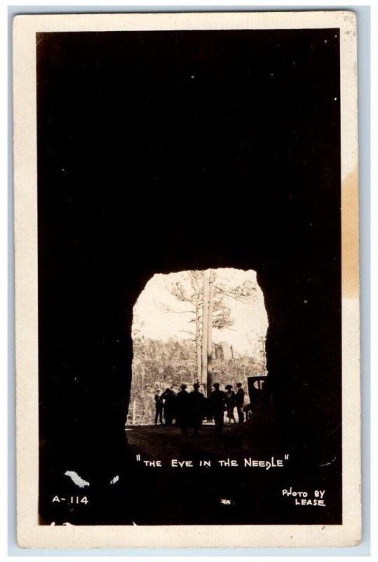 c1920's The Eye In The Needle Custer State Park Lease SD RPPC Unposted Postcard 