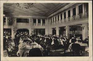 Nordd Lloyd Bremen Steamship Interior 1st Class Speisesaal COLUMBUS RPPC