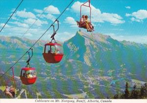 Canada Banff Cablecars On Mount Norquay