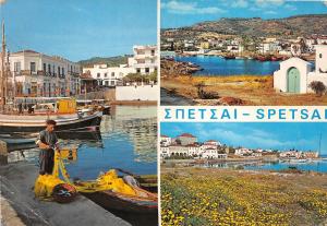 B83576 spetsai dapia old harbour views greece