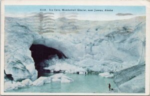 Ice Cave Mendenhall Glacier nr Juneau Alaska c1942 US Censorship Postcard H21