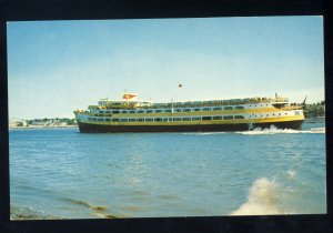 Hull, Massachusetts/MA Postcard, Sea Belle Arriving At Nantasket Beach