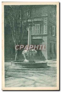 Old Postcard Aix En Provence Fontaine Des Quatre Dauphins