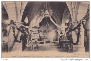 St-SULPICE et-CAMEYRAC (Gironde) , France , PU-1914 Interieur de l'Eglise St-...