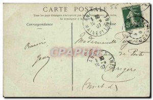 Old Postcard Chateau De Josselin Fireplace in Dining Room