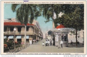 Panama Looking West Down Central Avenue From Cathedral Plaza