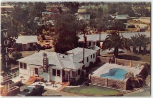 Fresno, California PALM MOTEL Roadside Vargas 1960s Chrome Vintage Postcard